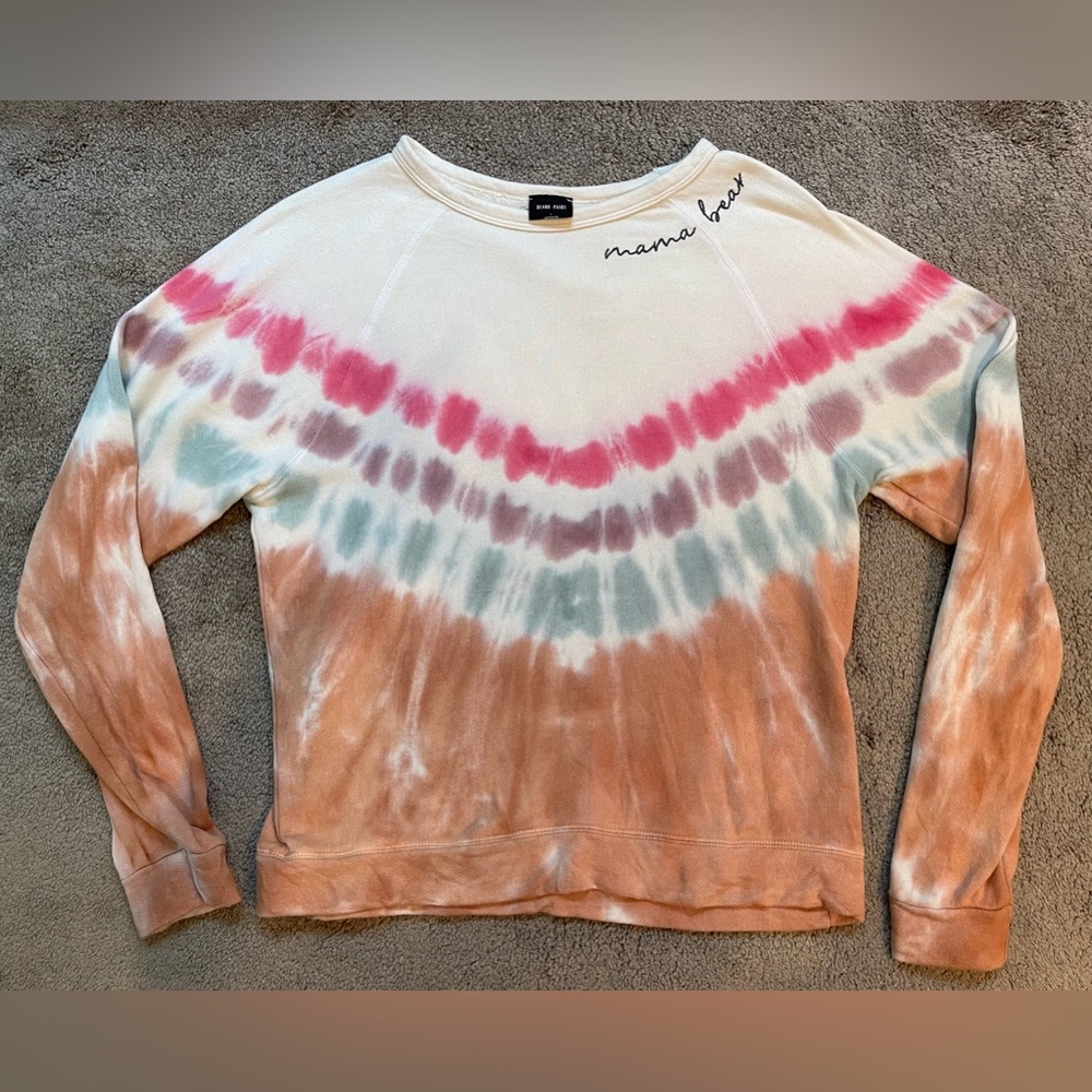 Blank Paige Mama Bear Tie Dye Terry Sweatshirt
